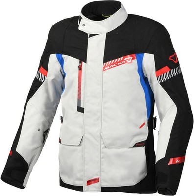 Macna Aspire wasserdichte Motorrad Textiljacke, schwarz/gelb, L