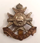 Notts & Derby Regiment Cap Badge. British Army. Slider to Rear. Bi metal. WW1/2
