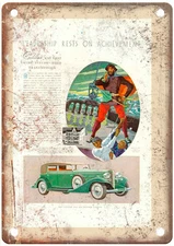 1933 Cadillac Vintage Auto Ad Retro Look Reproduction Metal Sign A14311