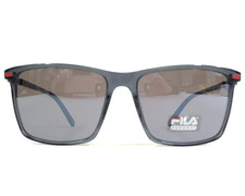 Fila Sunglasses SFI447 COL.4ALX Asphalt Gray with Smoke Silver Mirror Lenses