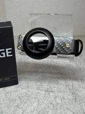 NEW BLACK AIRTAG KEY CASE w/RIDGE WALLET SILVER PVD SCREWS (FIND MY)