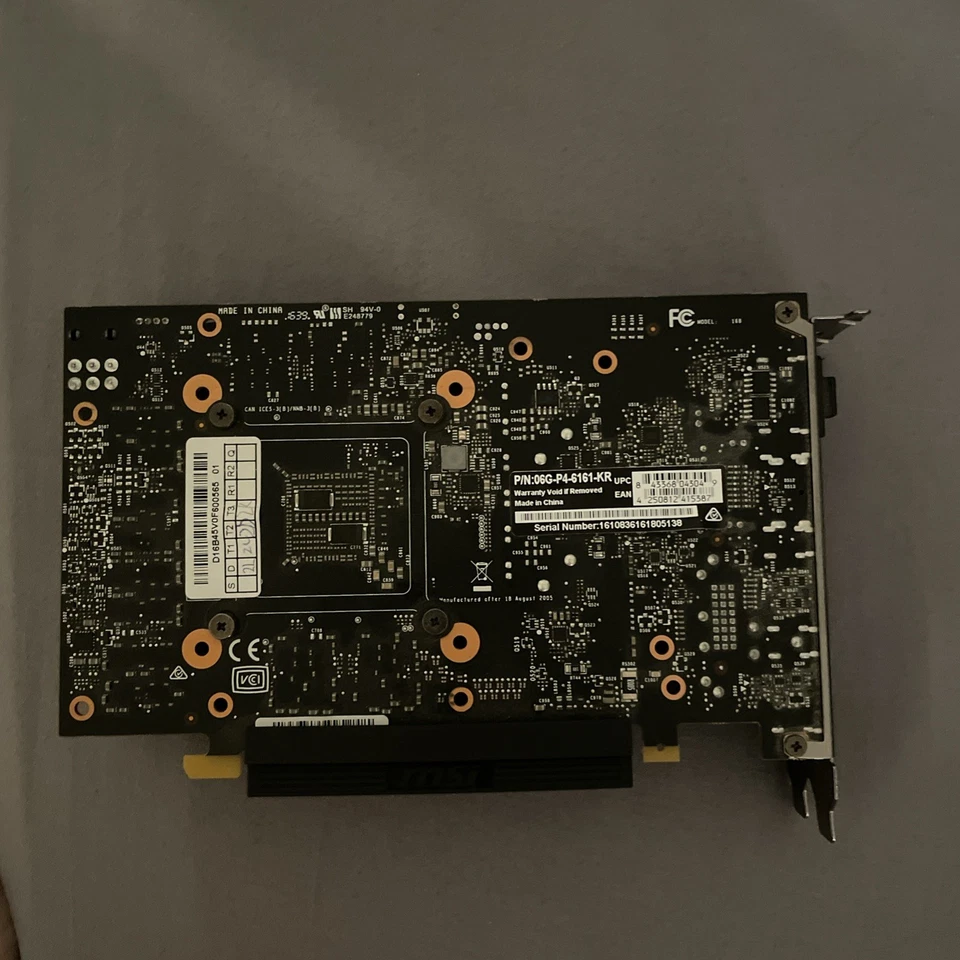 EVGA NVIDIA GeForce GTX 1060 6GB GDDR5 SC Graphics Card – Fully Working - Image 2 of 4