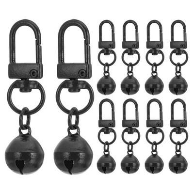 20 PCS Dog Bell, Cat Bell Dog Collar Bell Small Pet Bells Keychain, Black