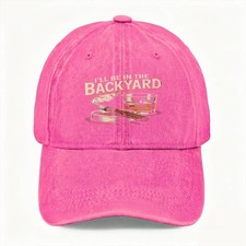 Unisex I’ll Be in the Backyard Retro Whiskey Cigar Dad Hat Washed Baseball Cap