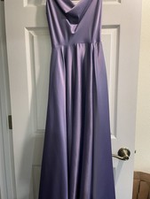 Purple Prom Dress Lace Up Back