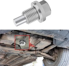 M14 1.5 Magnetic Oil Drain Plug and Transmission Oil Plug Kit, C Color: Silver