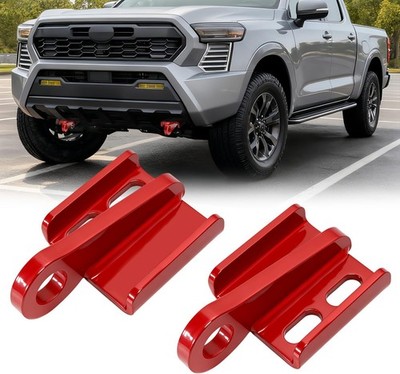 2PCS Heavy Duty Front Tow Hooks for Tacoma 2024-2026/4Runner 2025-2026, Car T...