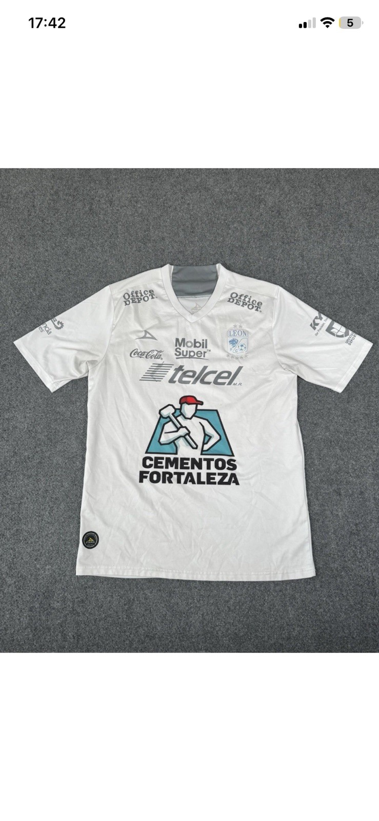 2018 PIRMA CLUB LEON FOOTBALL SOCCER AWAY JERSEY MENS SIZE XL