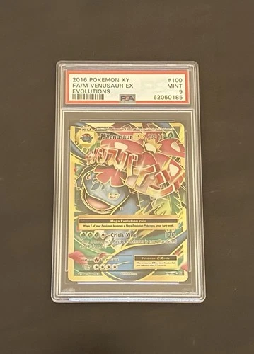 M Venusaur EX PSA 9 ( Full Art) 100/108 Evolutions Holo