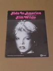 Kim Wilde - Kids In America - sheet music