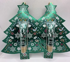 Bath & Body Works Hanging Tree Ornament Twisted Peppermint Lip Gloss x2