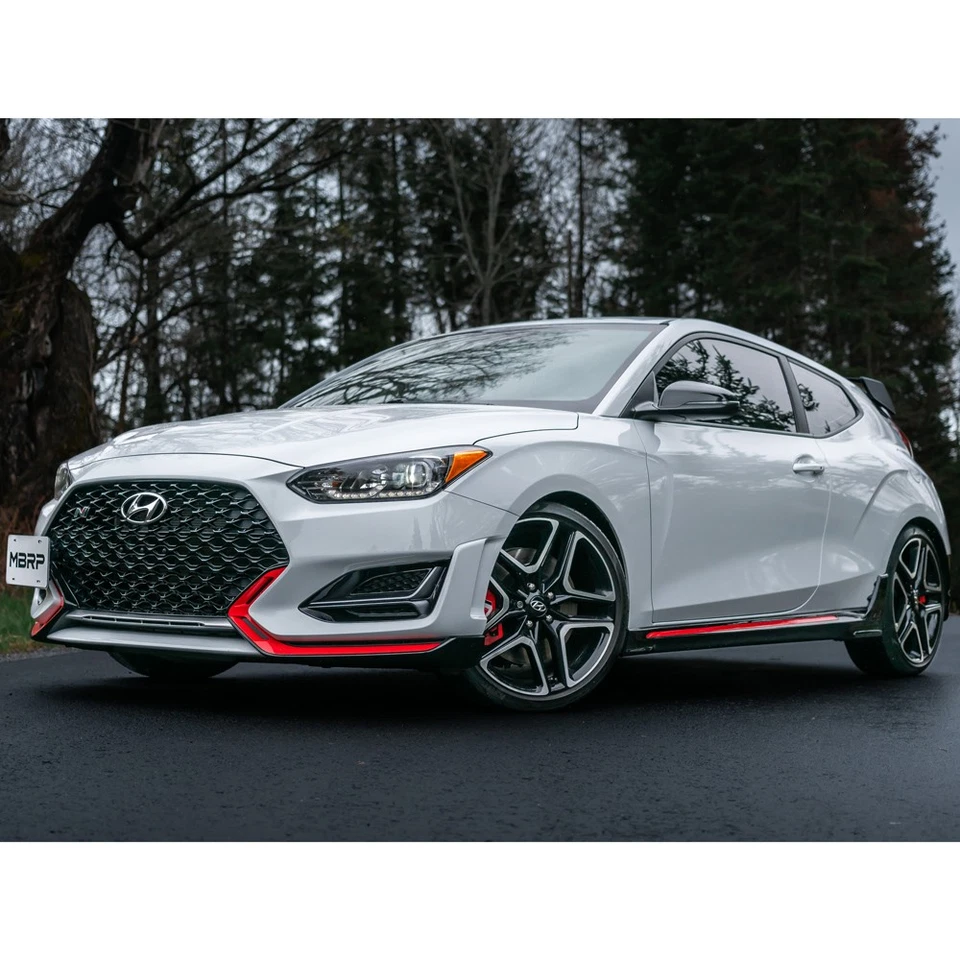 Escape traseiro de gato de aço MBRP S4706AL para 2019-2022 Hyundai Veloster N Turbo 2.0L - Imagem 2 de 4