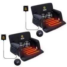  Heated Massage Stadium Seats, Floor Chair, Bleacher Seats, 2 Regular 2