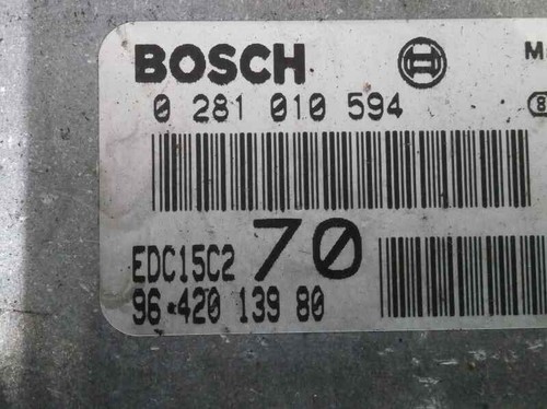 9642013980 centralina motore per PEUGEOT 206 SW 2.0 HDI CAT - Foto 3 di 4