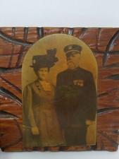 Vintage Colonial Era Soldier Portrait With WifeLate 1800s