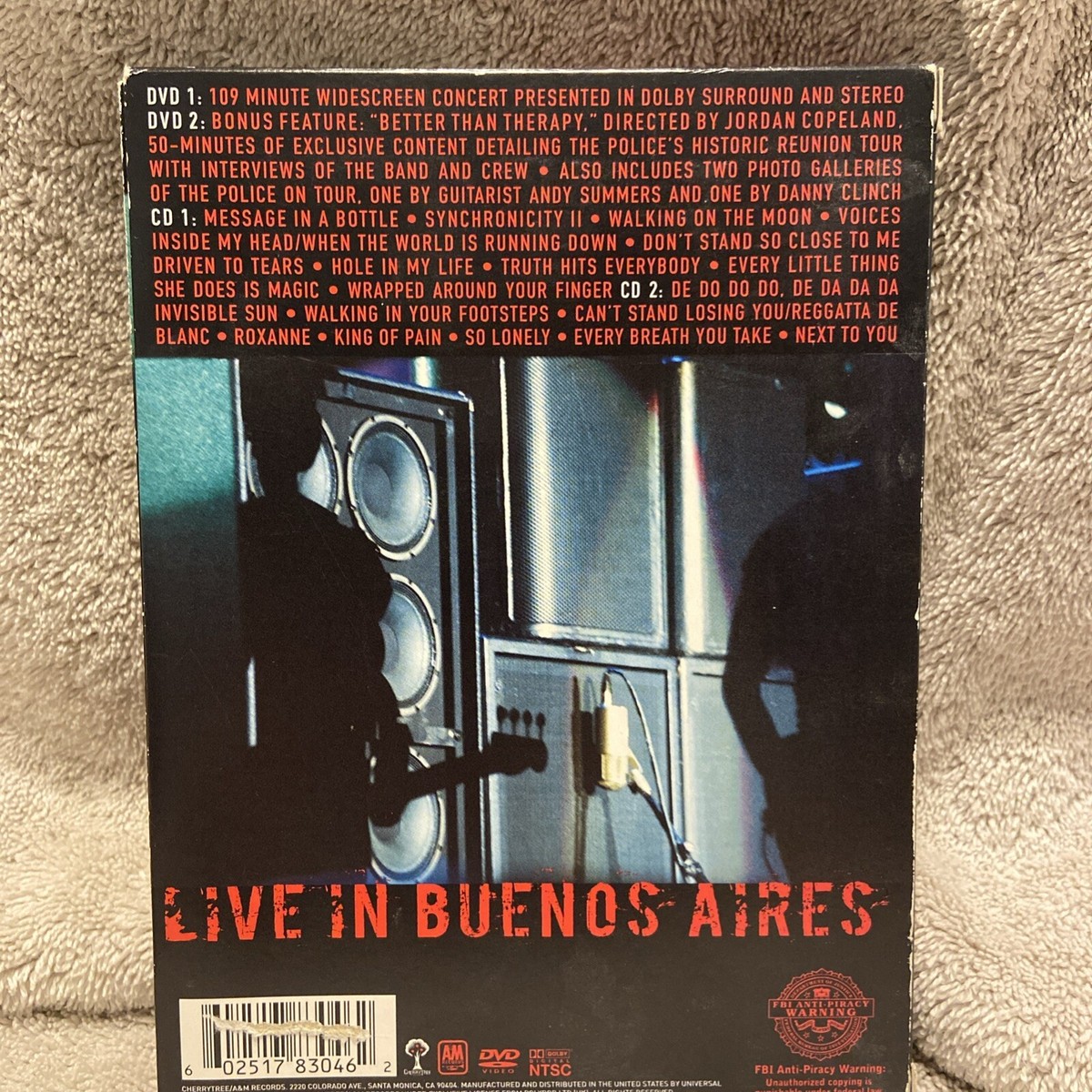 The Police - Certifiable Live In Buenos Aires 4 Disc Set (2 DVDs