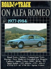 ALFA ROMEO SPIDER S2 S3  ALFA 6  ALFETTA & GTV/GTV6 COUPE '77-84 ROAD TESTS BOOK