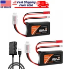 2S 1000mAh 7.4V Lipo Battery SCX24 PH2.0 & JST Plug 35C+2in1 USB Charger 1/10 RC