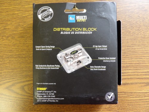 Stinger SPD511 Three 4 gauge Inputs/Outputs Power Ground Distribution T-Block - Picture 2 of 4