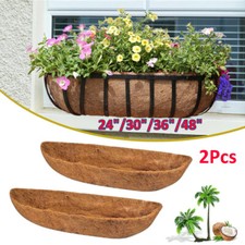 2 Pack Coconut Fiber Liners for Planters Half...