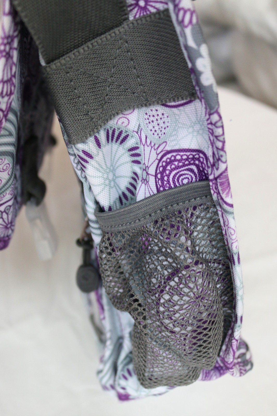 J World Purple Lemon Terry Messenger Bag SUPER CLEAN!