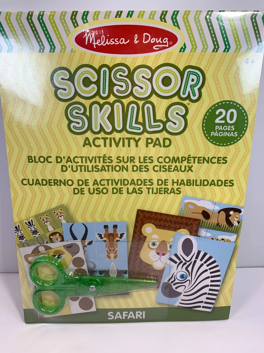 Melissa & Doug Scissor Skills Activity Book Kit Child-Safe Scissors PreK  NEW