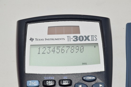Texas Instruments TI-30X IIS Calcolatrice Scientifica Solare Con Cover Testata Funziona - Foto 3 di 7