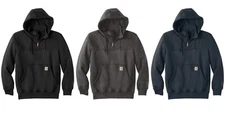 Carhartt Men's Rain Defender  Paxton Heavyweight Hooded Zip Mock Sweat NWT 2022
