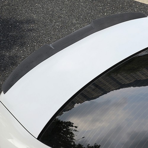 115cm Auto Heckspoiler Lippe Spoiler Selbstklebend Kohlefaser-Stil Universal Neu - Picture 3 of 8