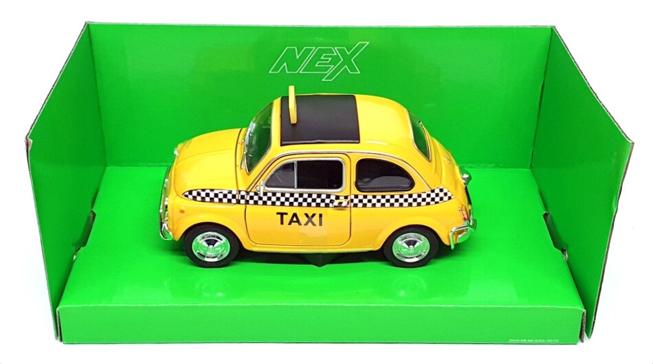 Welly NEX 1/24 Scale Diecast 22515TI-W - Nuova Fiat 500 Taxi