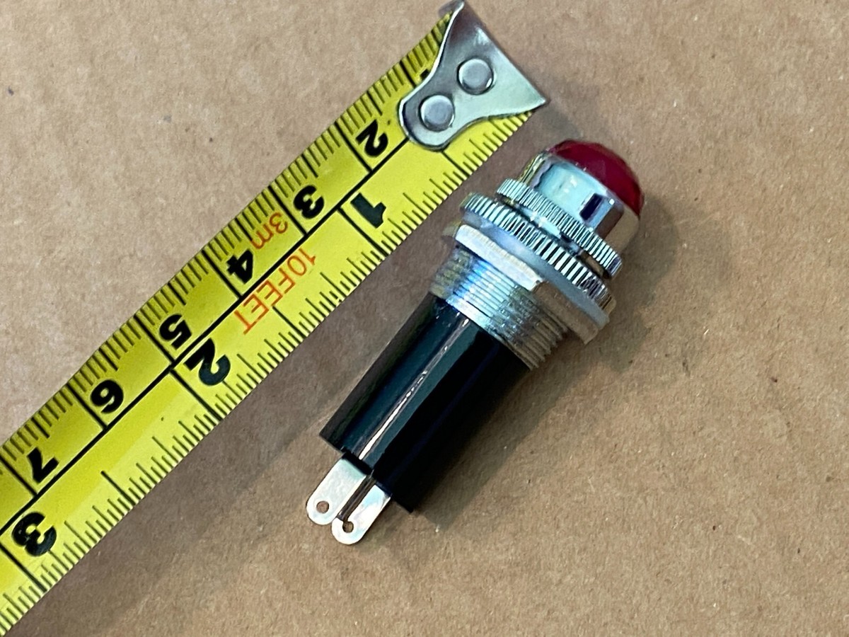 Rote Vintage Pilotlampe Für Fender Verstärker – Im Juwel-Design, Retro-Style