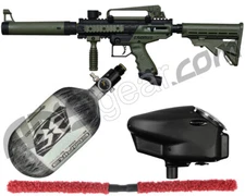 TIPPMANN CRONUS TACTICAL COMPETITION PAINTBALL GUN KIT - OLIVE W/ 68/4500 BOTTLE