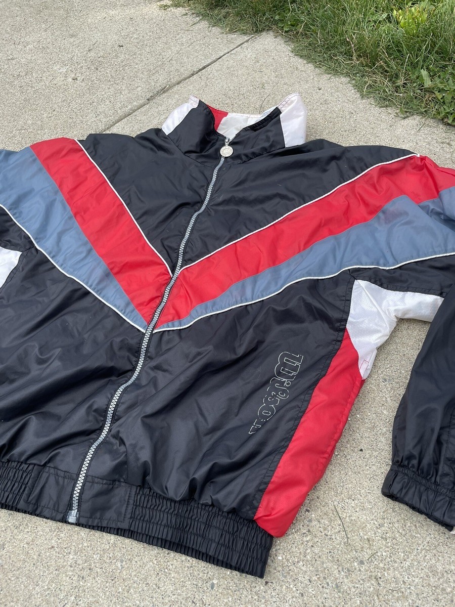 90s WILSONS vintageライダースジャケット　ハードロック Vintage Classic Wilsons Men's Black Leather Belted