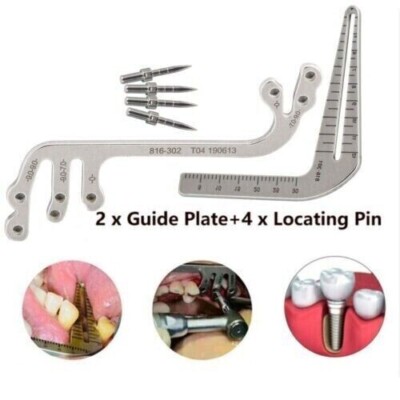 Dental implant Surgical Drill guide Locator Instruments set tooth Measuring Rule