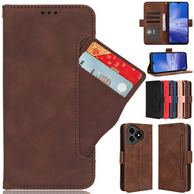 For Ulefone Note 19, Separable Card Slot Leather Wallet Stand Soft Case Cover