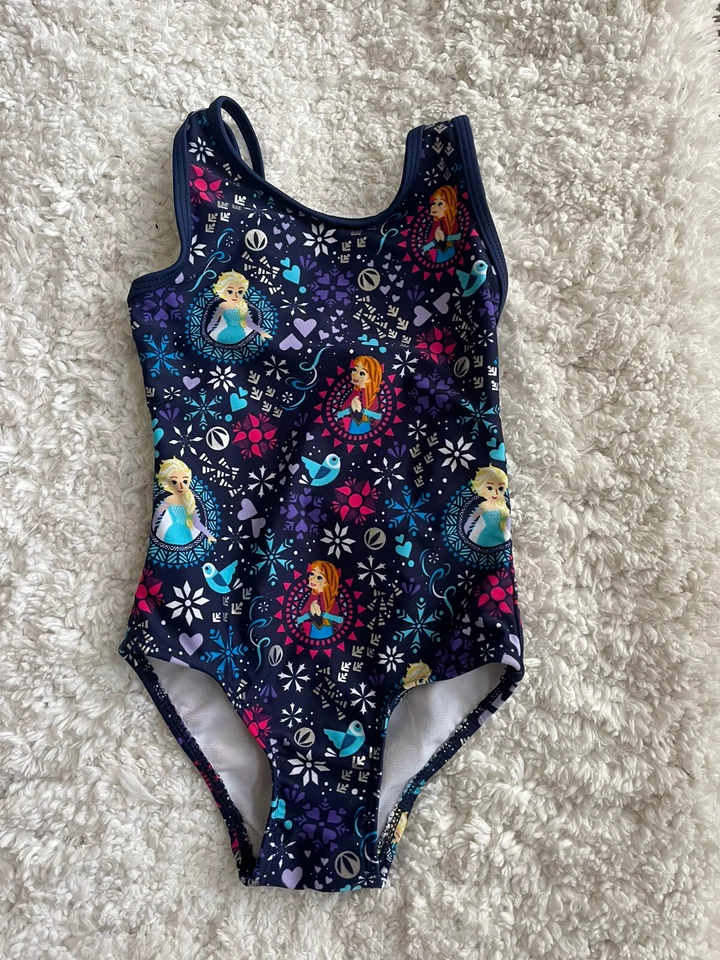 Disney girls sz. 3 blue frozen design one piece swimsuit. Cute, fun