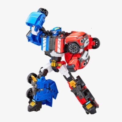 Figurine Robot TOBOT TWIN PUNCH Mini Version 2024 – Transformable – Hook & Jab – 15 Cm