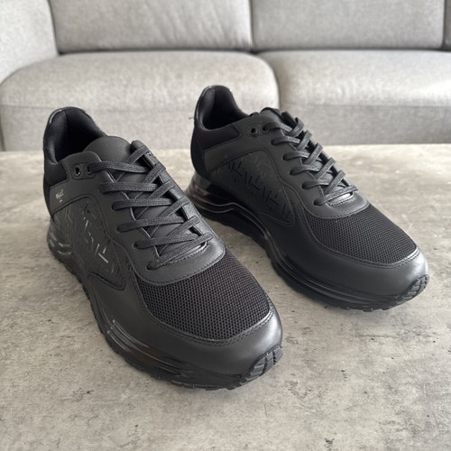 Scarpe da ginnastica Mallet Lux Gas 2.0 Midnight Gas logo stampa griglia in pelle taglia UK 10 - Foto 2 di 20