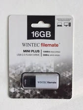 WINTEC Filemate 16GB USB 2.0 Flash Drive - NEW - Black and White