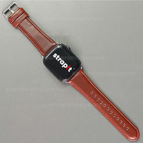 FOR APPLE WATCH STRAP PREMIUM LEATHER iWATCH SERIES 7 6 SE 5 4 3 38 40 42 44 45 - Picture 6 of 22