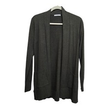 Pink Clover Cardigan Sweater Size Small Olive Green Pockets Office Casual NEW