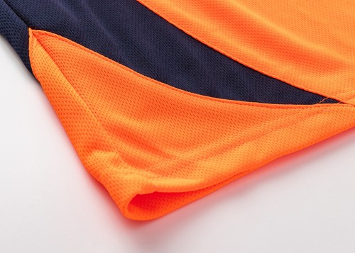 2 3 5 PACK HI VIS POLO SHIRT ARM PANEL PIPING WORK WEAR COOL DRY SHORT SLEEVE - Picture 12 of 24