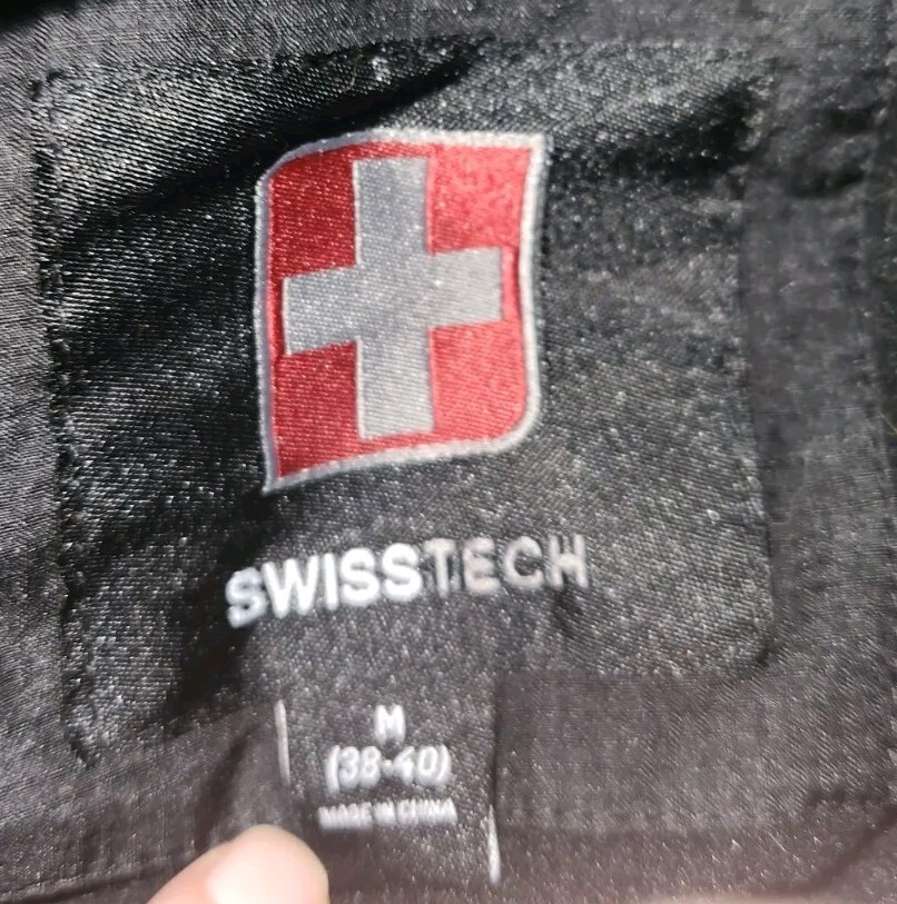 swiss tech jacket Medium Black - image 4