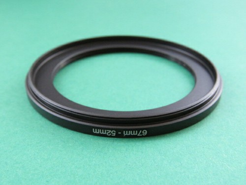 67mm-52mm 67-52 Stepping Step Down Male-Female Filter Ring Adapter 67mm-52mm - Picture 2 of 2