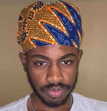Authentic African 100 Cotton Satin Lined Men's Women's Surgical Scrub Hats