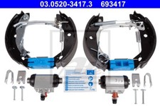 ATE Bremsensatz Trommelbremse Hinten für MERCEDES-BENZ A-Klasse