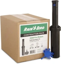 12-Pack Rain Bird 3504 Rotor w/ Rain Curtain Nozzle 40° to 360° 15' to 35' Spray