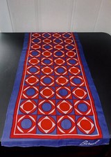 60s Chiffon Burnel Hand Rolled All Vinal Neck Scarf/Belt
