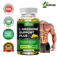 Nitric Oxide Booster Supplement L-Arginine 3000mg Highest Potency Muscle Pump