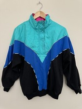 Vintage jacket Windbreaker Lavon Womens Size M Full Zip Multicolor